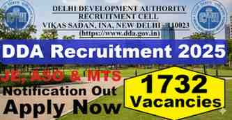 DDA Recruitment 2025