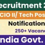 Intelligence Bureau (IB) ACIO II Tech Recruitment 2025 – Apply Online