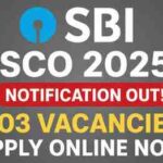 SBI SCO Recruitment 2025